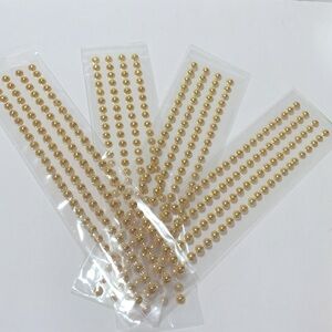 Gold Adhesive Pearl pack of 4 for all decorations